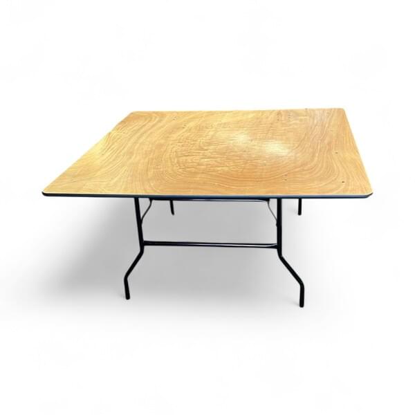 Square Wooden Table for rent – DBO | Rentlyz
