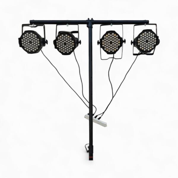 Colorful Lighting Stand – 4 Spotlights for rent – DBO | Rentlyz