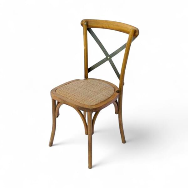 Wooden X-Back Chair for rent – DBO | Rentlyz