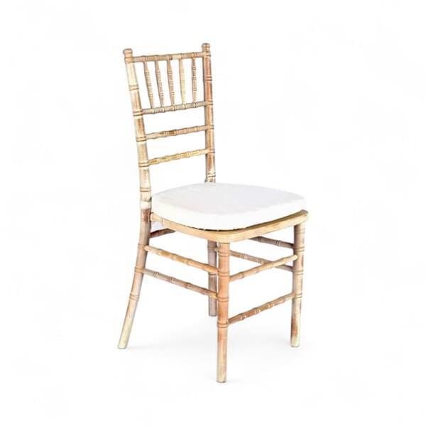 Washed Wood Chiavari Chair for rent – DBO | Rentlyz