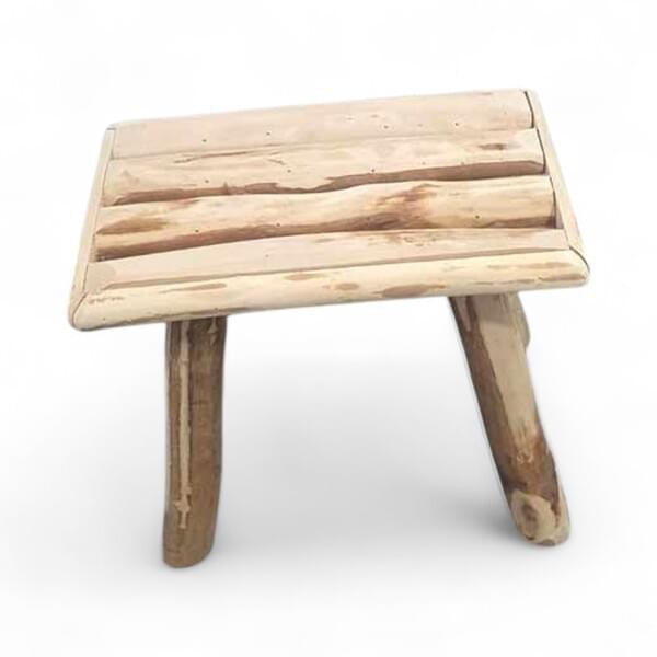 Natural Wood Stool for rent – DBO | Rentlyz