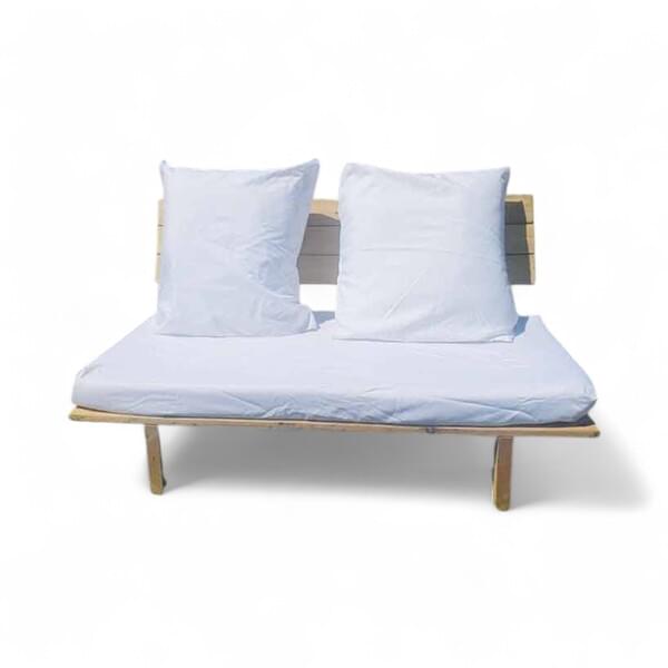 Double Wooden Zula Bench for rent – DBO | Rentlyz