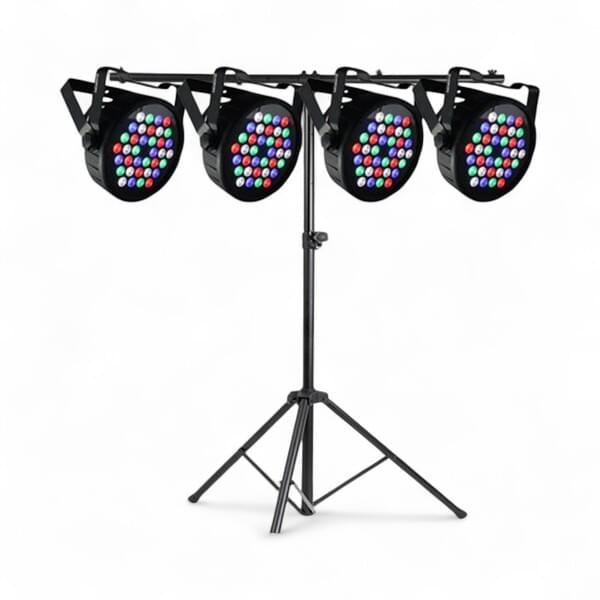 Set of 4 Colored Stage Lighting Spotlights for rent – DBO | Rentlyz