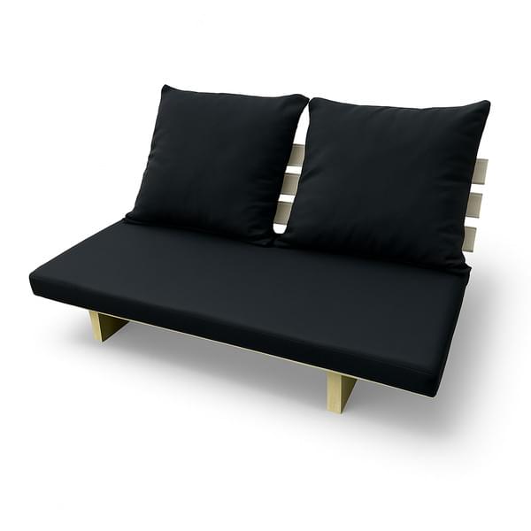 Black Double Futon for rent – Les Events | Rentlyz
