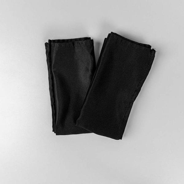 Black Satin Napkin 40x40 cm for rent – Camisa Events | Rentlyz