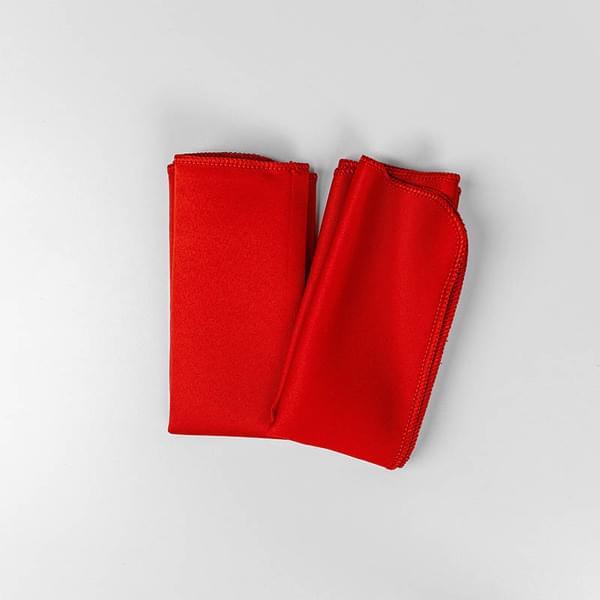 Red Satin Napkin 40x40 cm for rent – Hodaya | Rentlyz