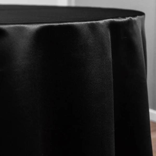 Black Satin Square Tablecloth 3x3 for rent – Camisa Events | Rentlyz