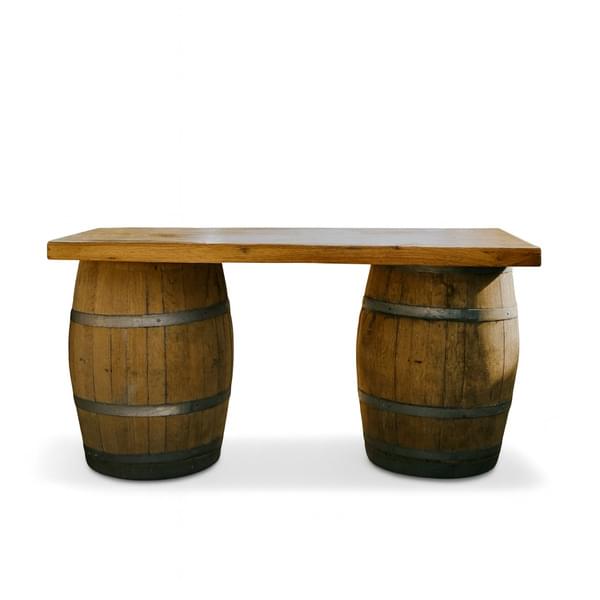Wooden barrel serving station for rent – Karma | Rentlyz