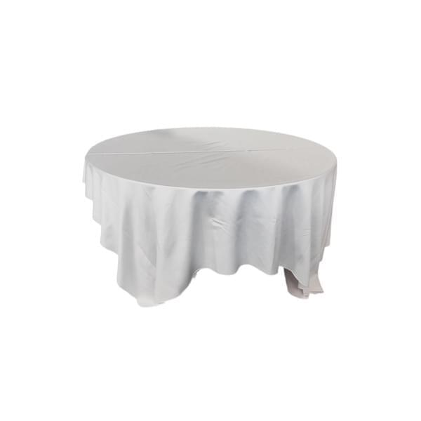 White Satin Tablecloth 3x3 for rent – Galore Events | Rentlyz