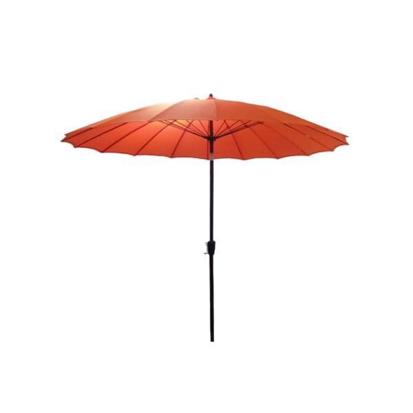 Orange patio umbrella for rent – Shanti Eleganti | Rentlyz