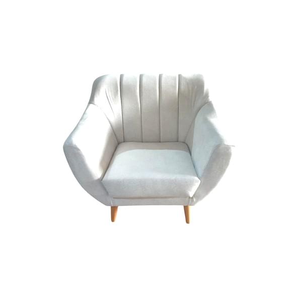 White velvet armchair for rent – Shanti Eleganti | Rentlyz
