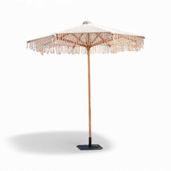 Macrame umbrella for rent – Shanti Eleganti | Rentlyz