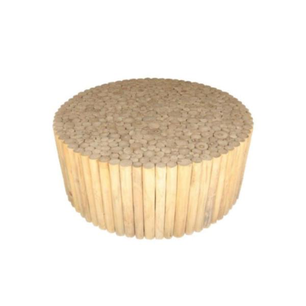 Teak coffee table for rent – Shanti Eleganti | Rentlyz