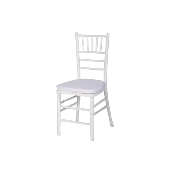 White party chair for rent – Shanti Eleganti | Rentlyz