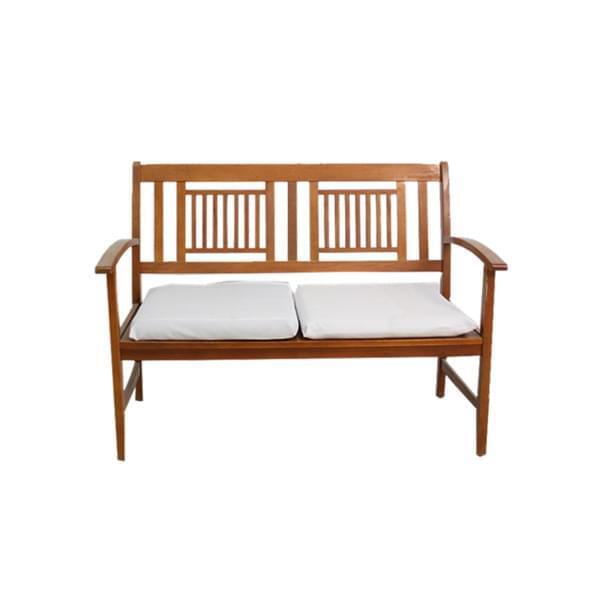 Natural garden bench for two for rent – Shanti Eleganti | Rentlyz