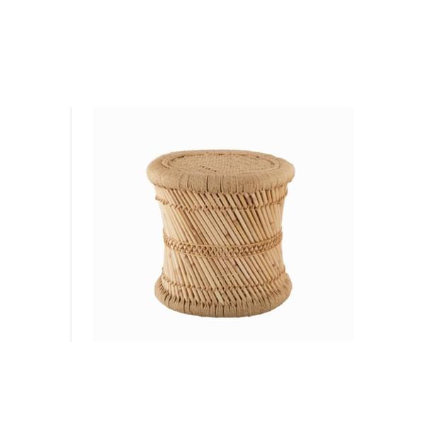 Reed pouf for rent – Shanti Eleganti | Rentlyz