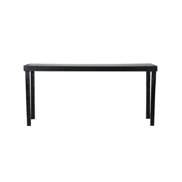 Bar Table Formica Black 240/80 for rent – Shanti Eleganti | Rentlyz
