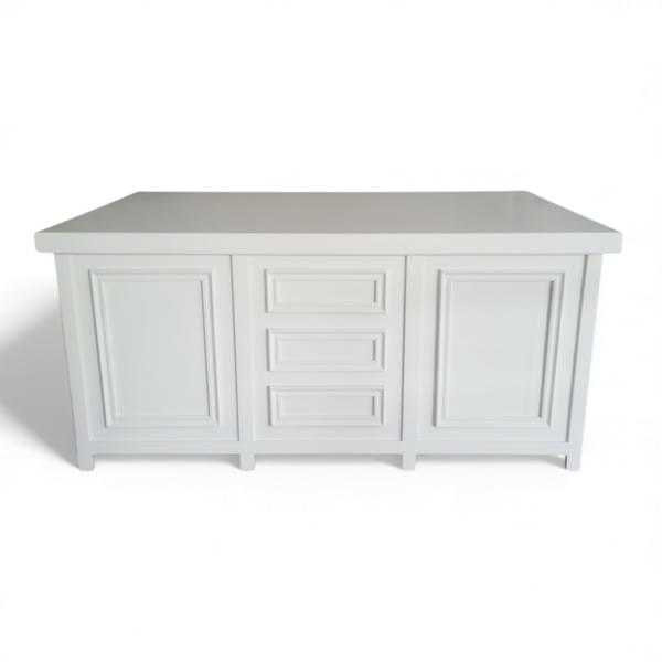 White butcher model drawers for rent – Shanti Eleganti | Rentlyz