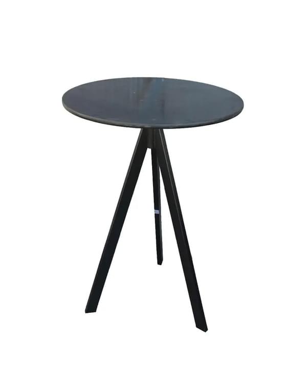 Round bar table with 3 legs – black for rent – Les Events | Rentlyz