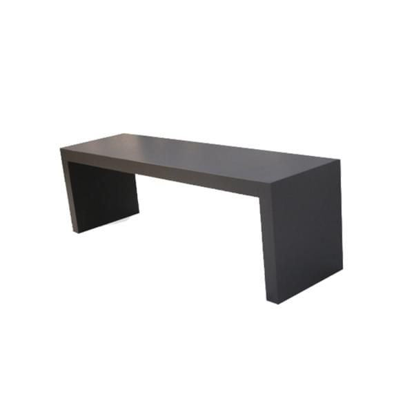 Black wooden coffee table 140/40 for rent – Shanti Eleganti | Rentlyz
