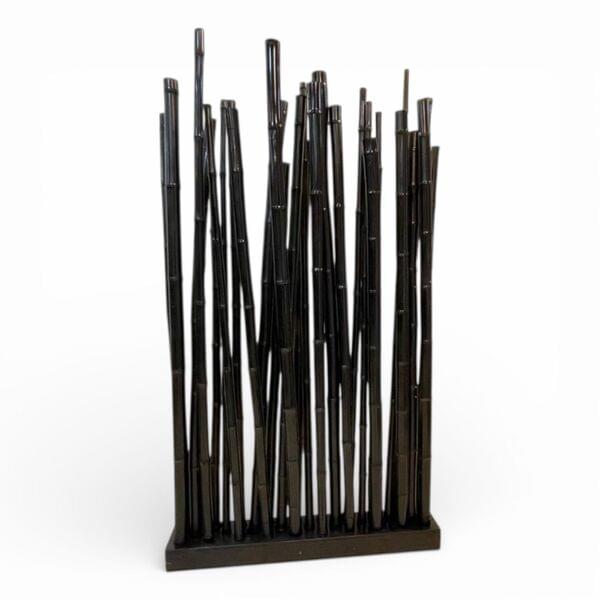 Black bamboo partition for rent – Shanti Eleganti | Rentlyz