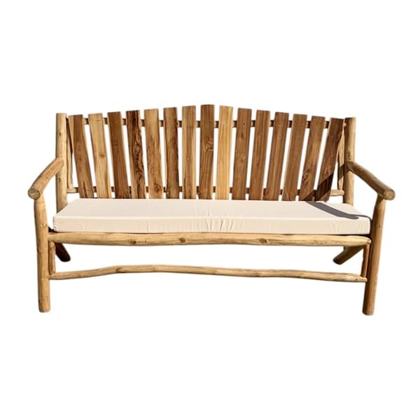 Indonesian Striped Double Bench for rent – Harmonia | Rentlyz