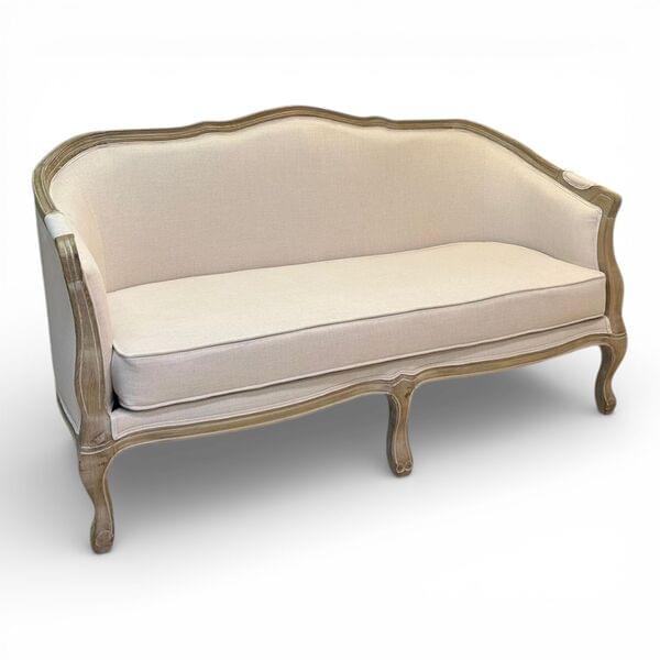 Linen couch for rent – Shanti Eleganti | Rentlyz