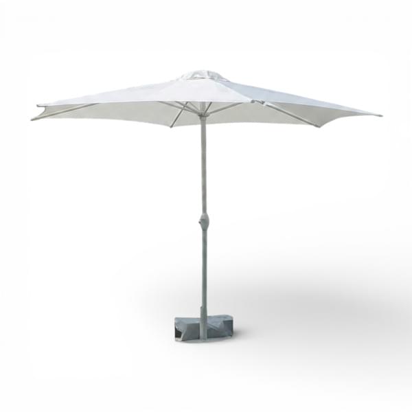 White Patio Umbrella for rent – DBO | Rentlyz