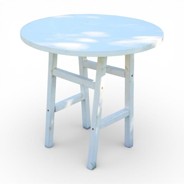 White Round Cafe Table for rent – GuestLine | Rentlyz