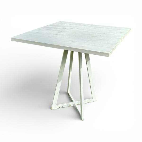 White Square Cafe Table for rent – GuestLine | Rentlyz