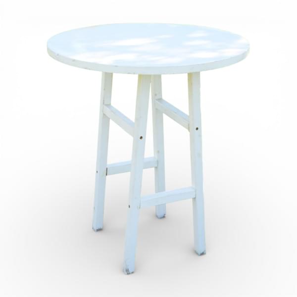 White Round Bar Table for rent – GuestLine | Rentlyz