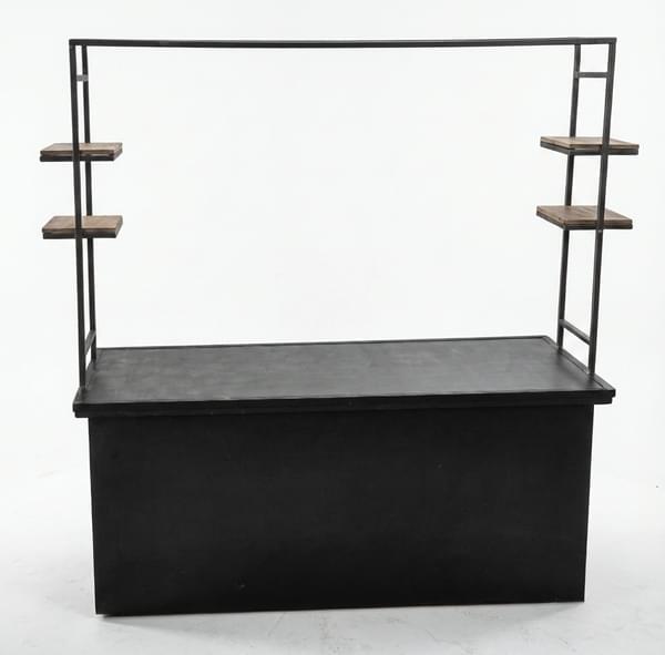 Black Butcher Block Sideboard with Shelves for rent – Mr-Mor | Rentlyz