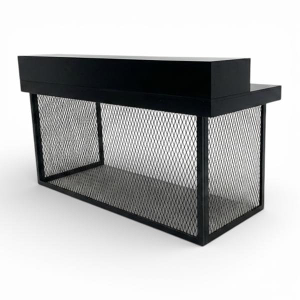 Black Mesh Sideboard 200/80 for rent – Sugoy Design | Rentlyz