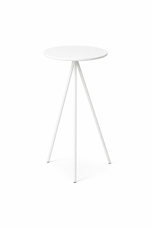 White Round Bar Table White Leg for rent – Galore Events | Rentlyz