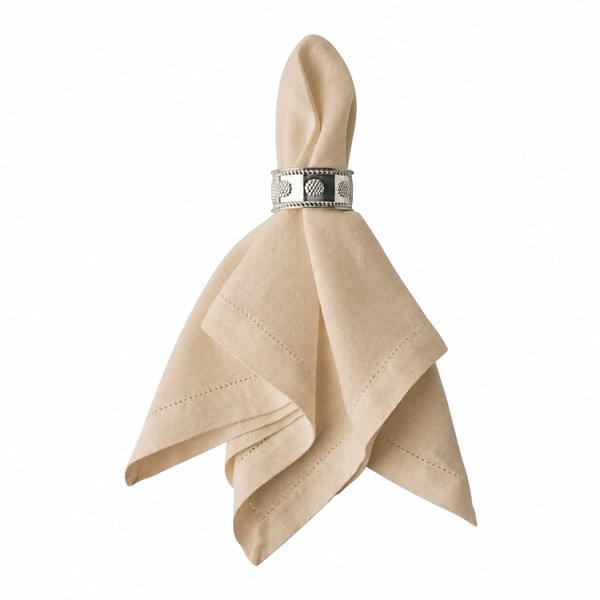 Beige-gold linen napkin for rent – Les Events | Rentlyz