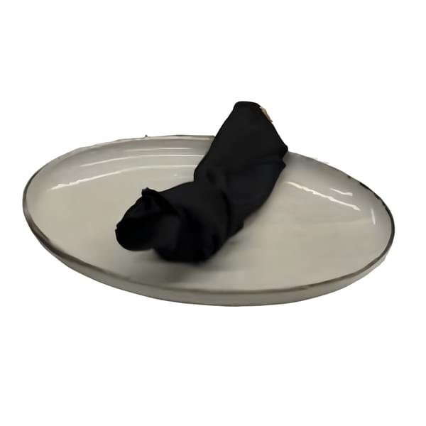 Main Serving Plate – Cream Porcelain for rent – Les Events | Rentlyz