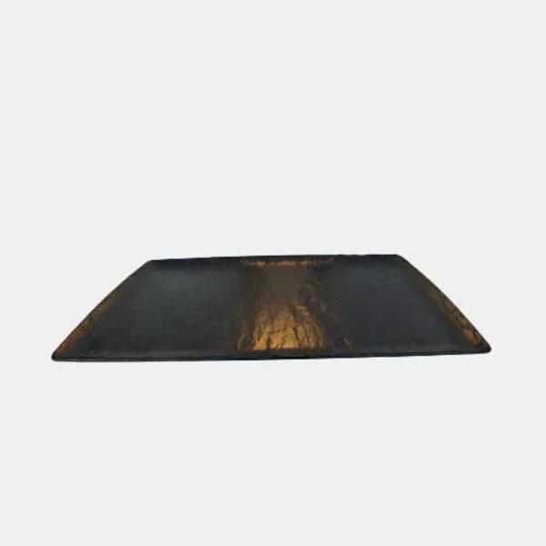 Black buffet tray 30 cm for rent – Kasaro | Rentlyz