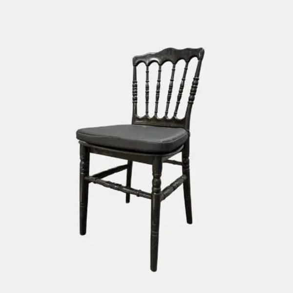 Black Napoleon chair for rent – Kasaro | Rentlyz