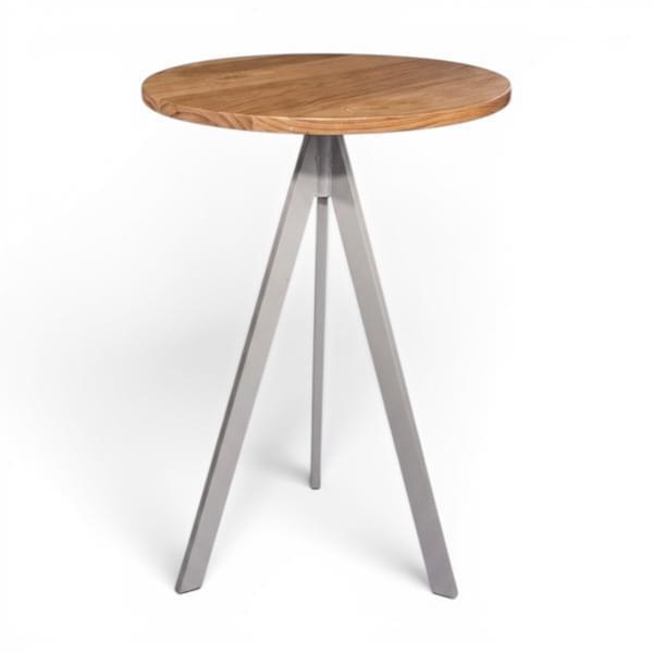 Bar table – Wood - White Leg for rent – Kasaro | Rentlyz