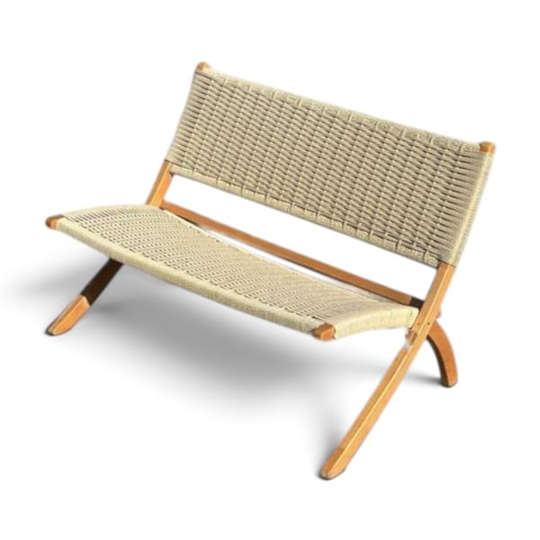 Indonesian Double Wooden Bench for rent – Kasaro | Rentlyz