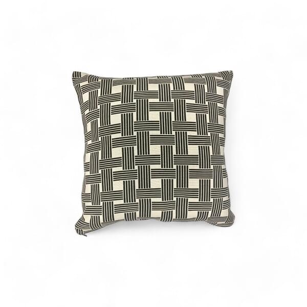 Or Square Cushion Cover, Printed Weave Texture, Cream & Black for rent – DDNest | Rentlyz
