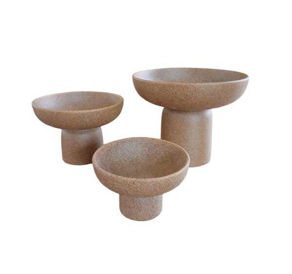 Brown Desert Footed Bowl – Medium for rent – DDNest | Rentlyz