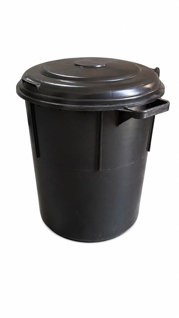 Black trash bin for rent – Galore Events | Rentlyz