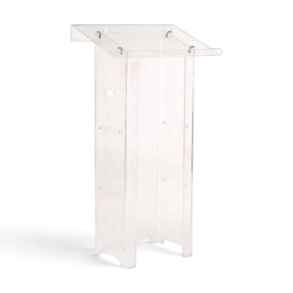 Transparent Speaker's Lectern for rent – Diamond | Rentlyz