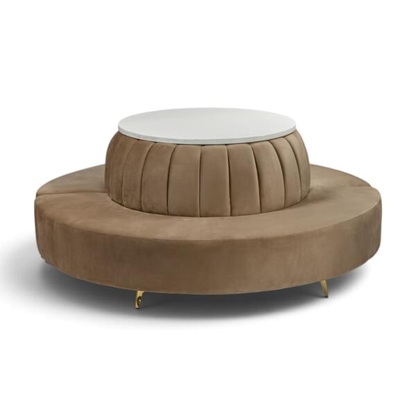 Round Diamond Seating Sofa, White Top, Diameter 2.4 for rent – Diamond | Rentlyz