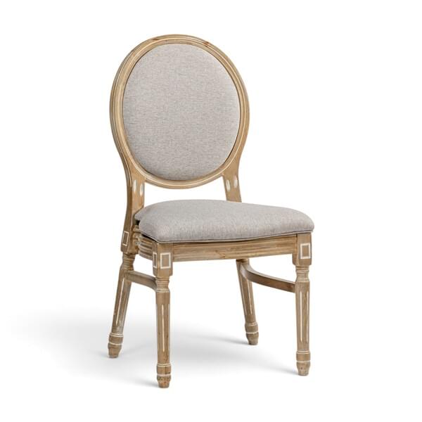 Moonstone Chair, Linen Upholstery for rent – Diamond | Rentlyz