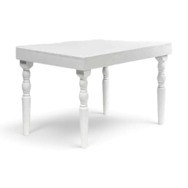 White Granet Table, Height 0.75, 80/120 for rent – Diamond | Rentlyz