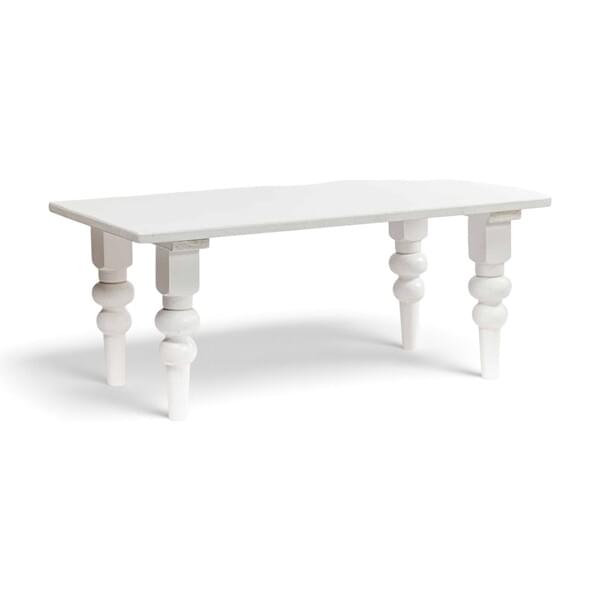 White Rectangular Topaz Table for rent – Diamond | Rentlyz