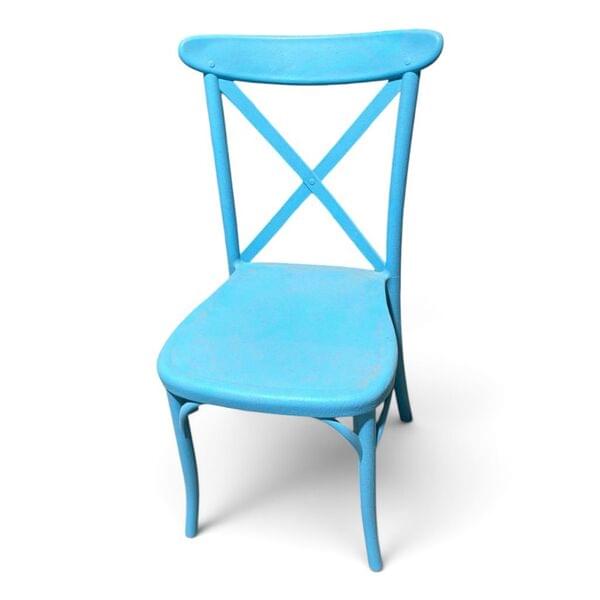 Crossback chair light blue for rent – Elroy Events | Rentlyz