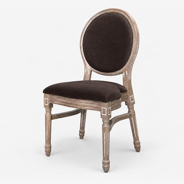 Venice chair - dark brown velvet for rent – Sugoy Design | Rentlyz